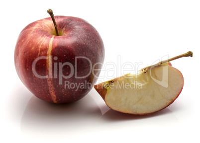 Apple gala variety isolated on white