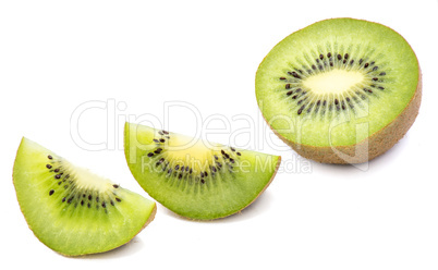 Fresh kiwi isolated on white