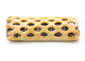 Lattice sweet bread isolated