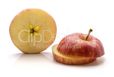 Apple gala variety isolated on white