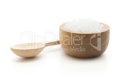 Stone salt isolated on white