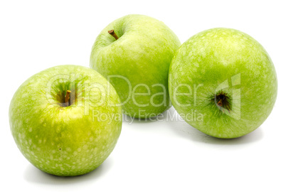 Apple granny smith isolated on white