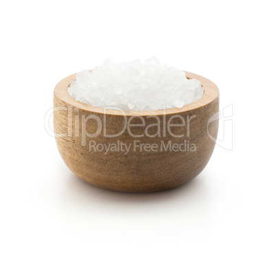 Stone salt isolated on white