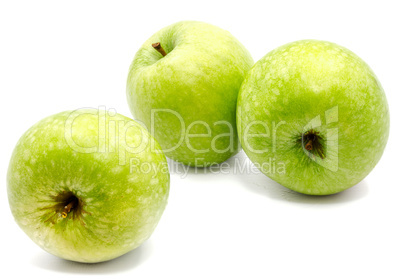 Apple granny smith isolated on white