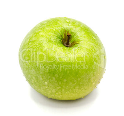 Apple granny smith isolated on white