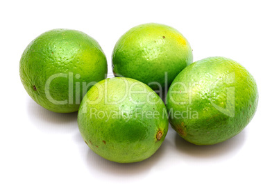 Fresh lime isolated on white