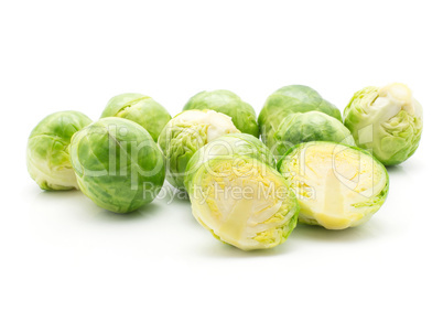 Boiled brussels sprout isolated