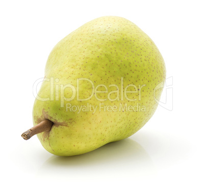 Green pear isolated on white