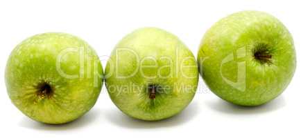 Apple granny smith isolated on white