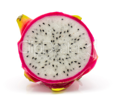 Fresh raw pitahaya isolated on white