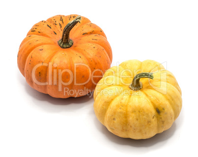Orange pumpkin isolated on white