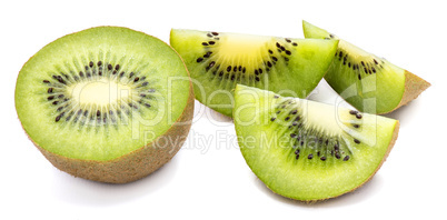 Fresh kiwi isolated on white