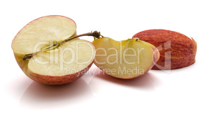 Apple gala variety isolated on white