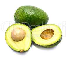 Avocado isolated on white