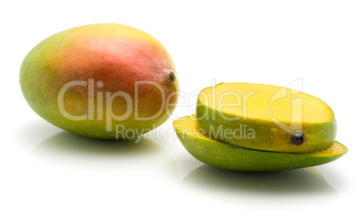 Fresh mango isolated on white