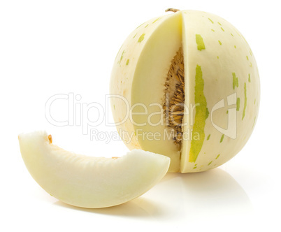 Melon piel de sapo isolated on white