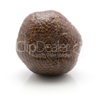 Fresh raw salak isolated on white