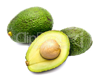 Avocado isolated on white