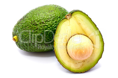 Avocado isolated on white