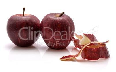 Apple gala variety isolated on white