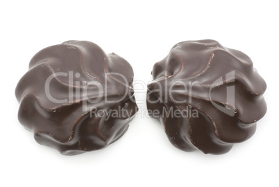 Chocolate Zephyr circle isolated