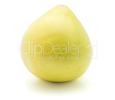 Fresh raw pamelo isolated on white