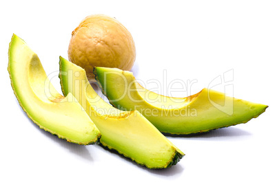 Avocado isolated on white