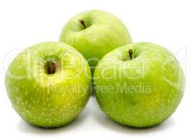 Apple granny smith isolated on white