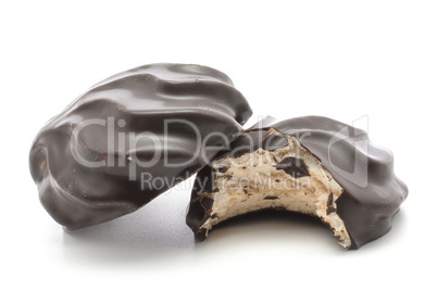 Chocolate Zephyr circle isolated