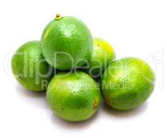 Fresh lime isolated on white