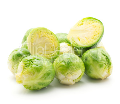 Boiled brussels sprout isolated