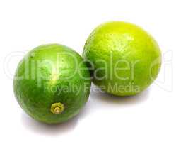Fresh lime isolated on white