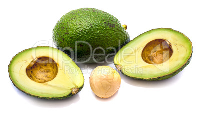 Avocado isolated on white