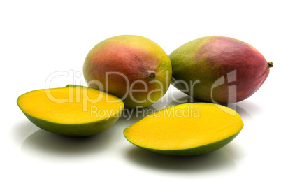 Fresh mango isolated on white