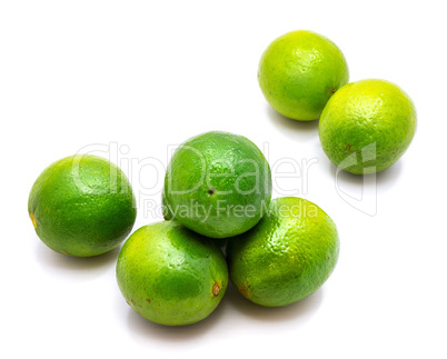 Fresh lime isolated on white