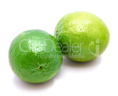 Fresh lime isolated on white