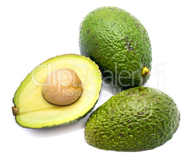 Avocado isolated on white