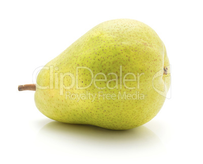 Green pear isolated on white