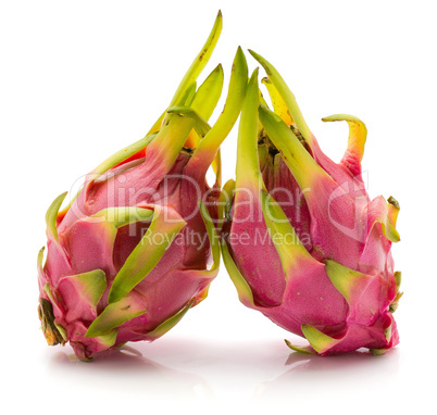 Fresh raw pitahaya isolated on white