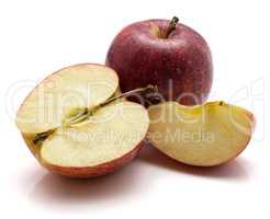 Apple gala variety isolated on white