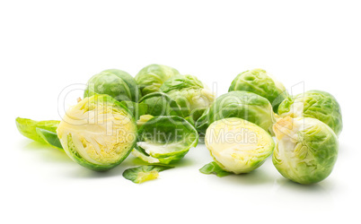 Boiled brussels sprout isolated