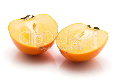 Persimmon sharon isolated on white