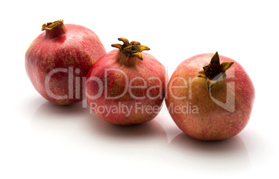 Fresh pomegranate isolated on white