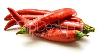 Fresh red chilli pepper isolated