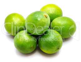 Fresh lime isolated on white