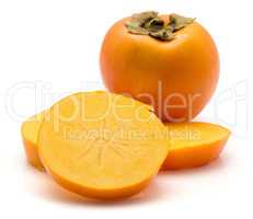 Persimmon sharon isolated on white