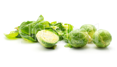 Boiled brussels sprout isolated