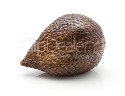 Fresh raw salak isolated on white