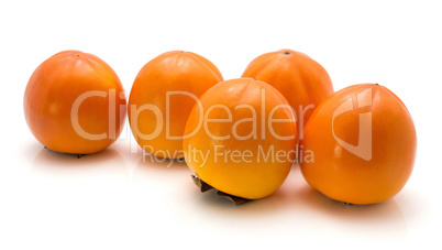 Persimmon sharon isolated on white