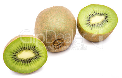 Fresh kiwi isolated on white